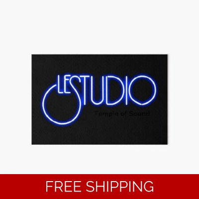 Le Studio Art Board Print A White & Blue TOS Logo Black